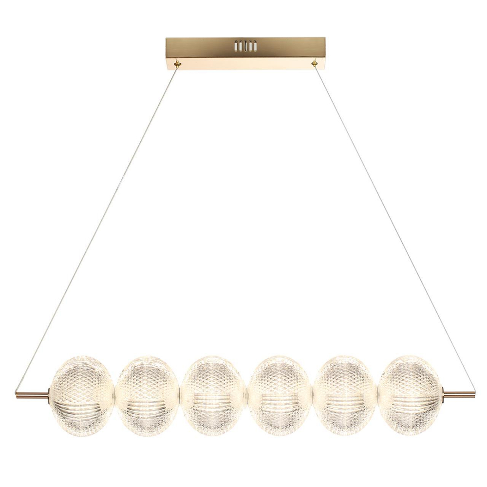 6577/36L LEDIO LN24 золото/прозрачный/металл/пластик Светильник подвесной LED 36W 220V CAPRICE