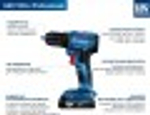Дрель-шуруповерт аккумуляторная BOSCH GSR 185-LI 06019K3000 2х2,0 Ач