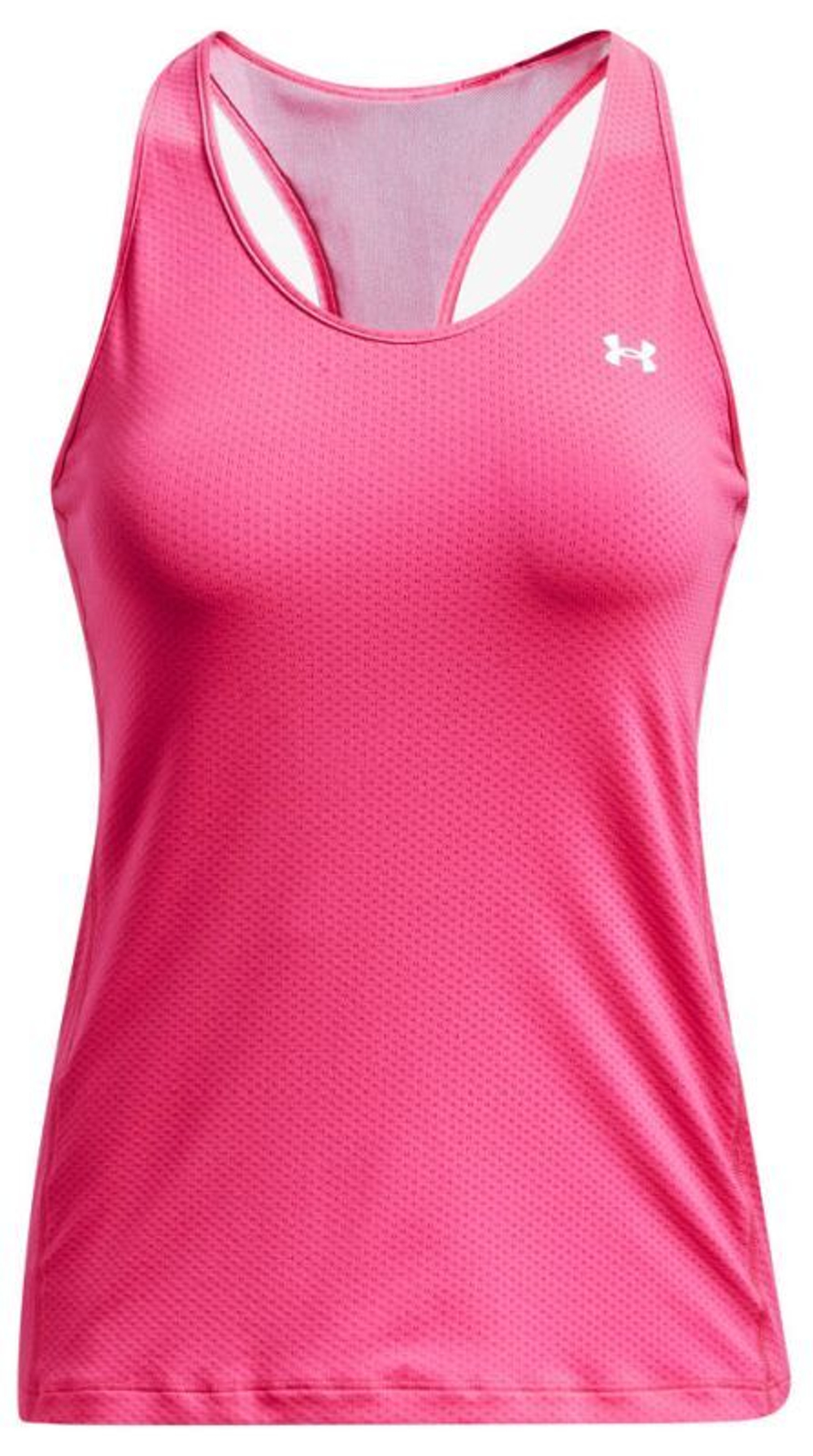 Женский топ теннисный Under Armour HeatGear Armour Racer Tank - electro pink/metallic silver
