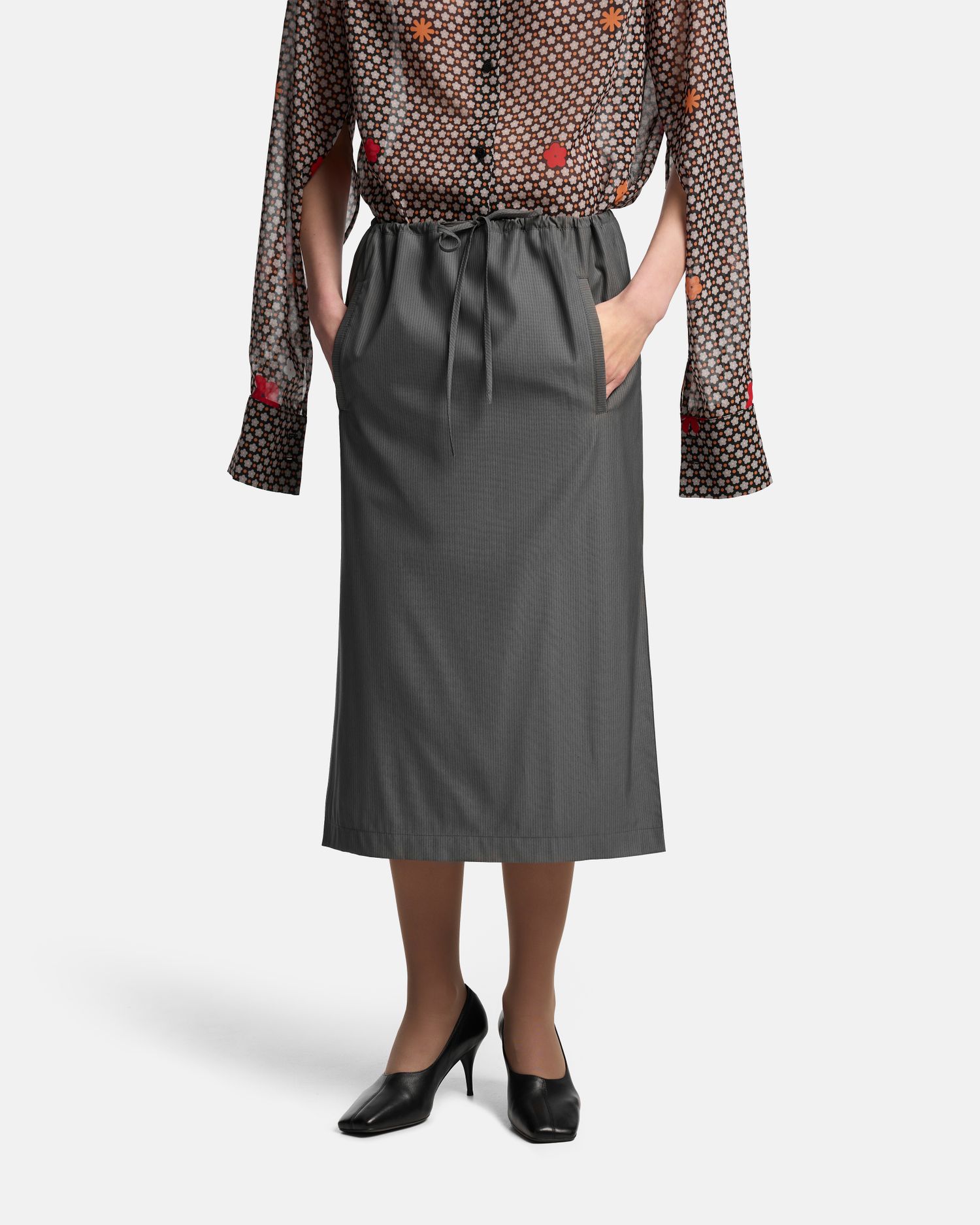 ЮБКА-ТОП ИЗ КОСТЮМНОЙ ТКАНИ