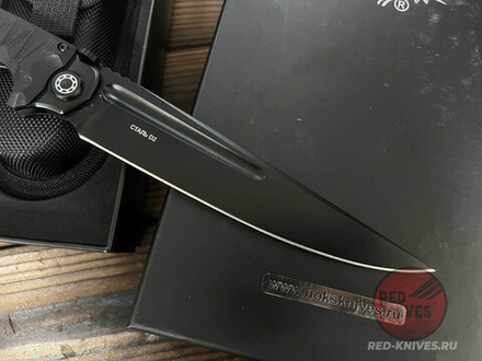 Складной нож НОКС Аватар (Black) 334-700424 c клинком из стали D2, рукоять G10