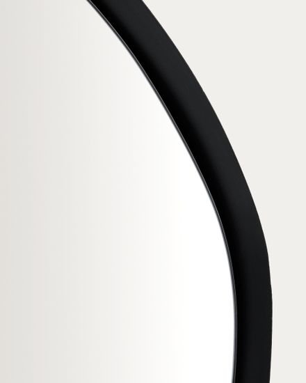 Зеркало Tebel черное металлическое 85 x 93,5 см