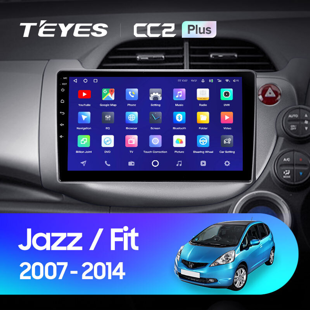 Teyes CC2 Plus 10.2" для Honda Fit 2007-2014
