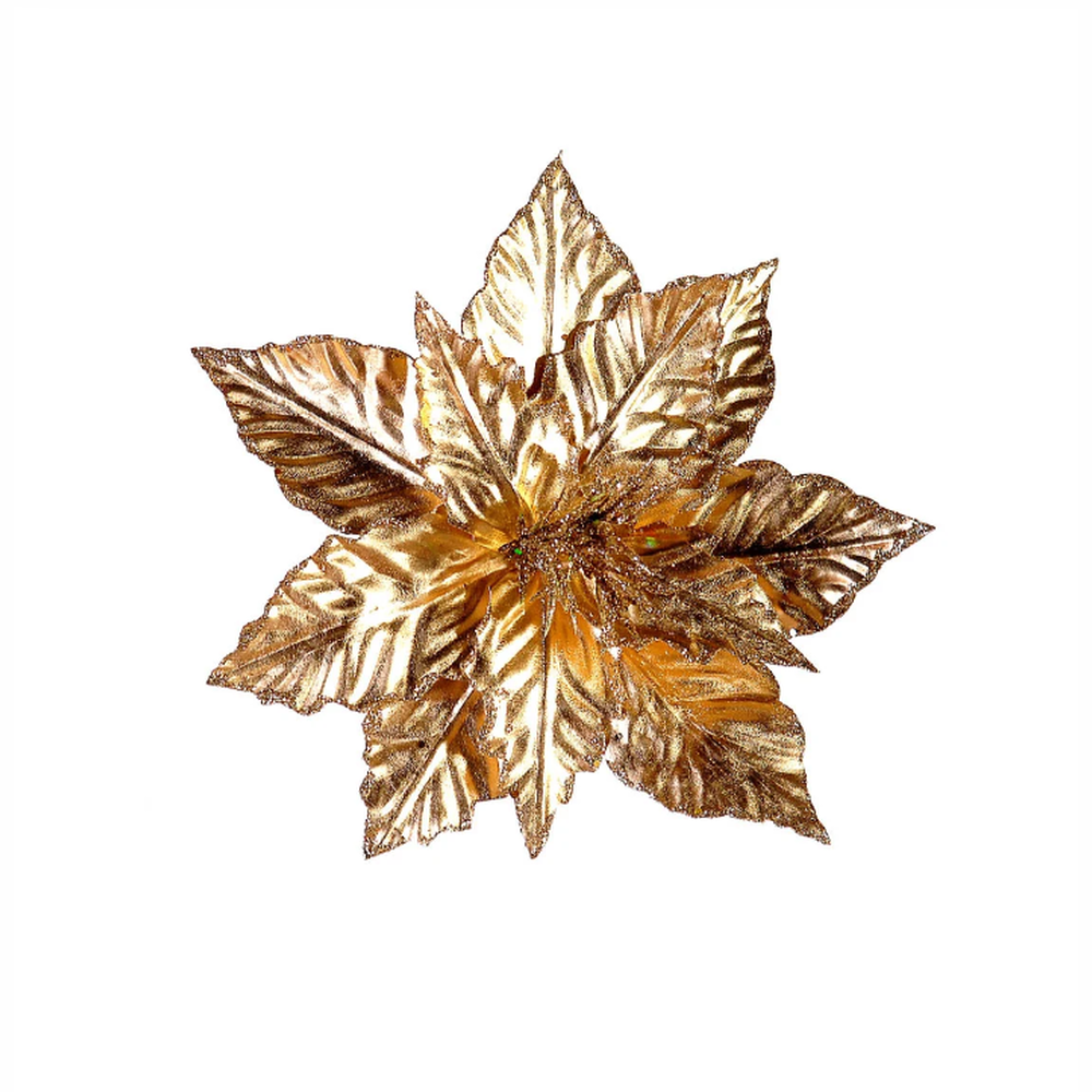 Пуансеттия золотая, 30 см