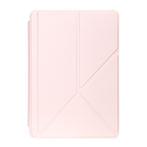 Чехол книжка розового цвета от Dux Ducis для Samsung Galaxy Tab S10 FE+, серия Magi Series Case, с держателем Pencil и функцией автоматического перехода в спящий режим