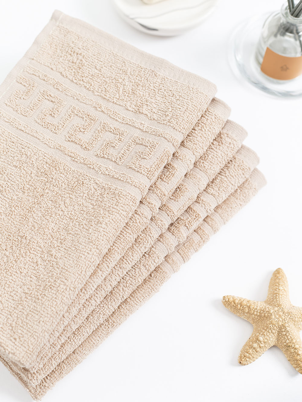 Полотенце махровое, г/к, 30х50, арт. ВТ 30-50Г, 380 гр/м2, цвет: 022-бежевый,