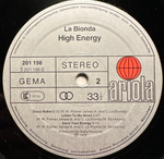 La Bionda - High Energy (Германия 1979г.)