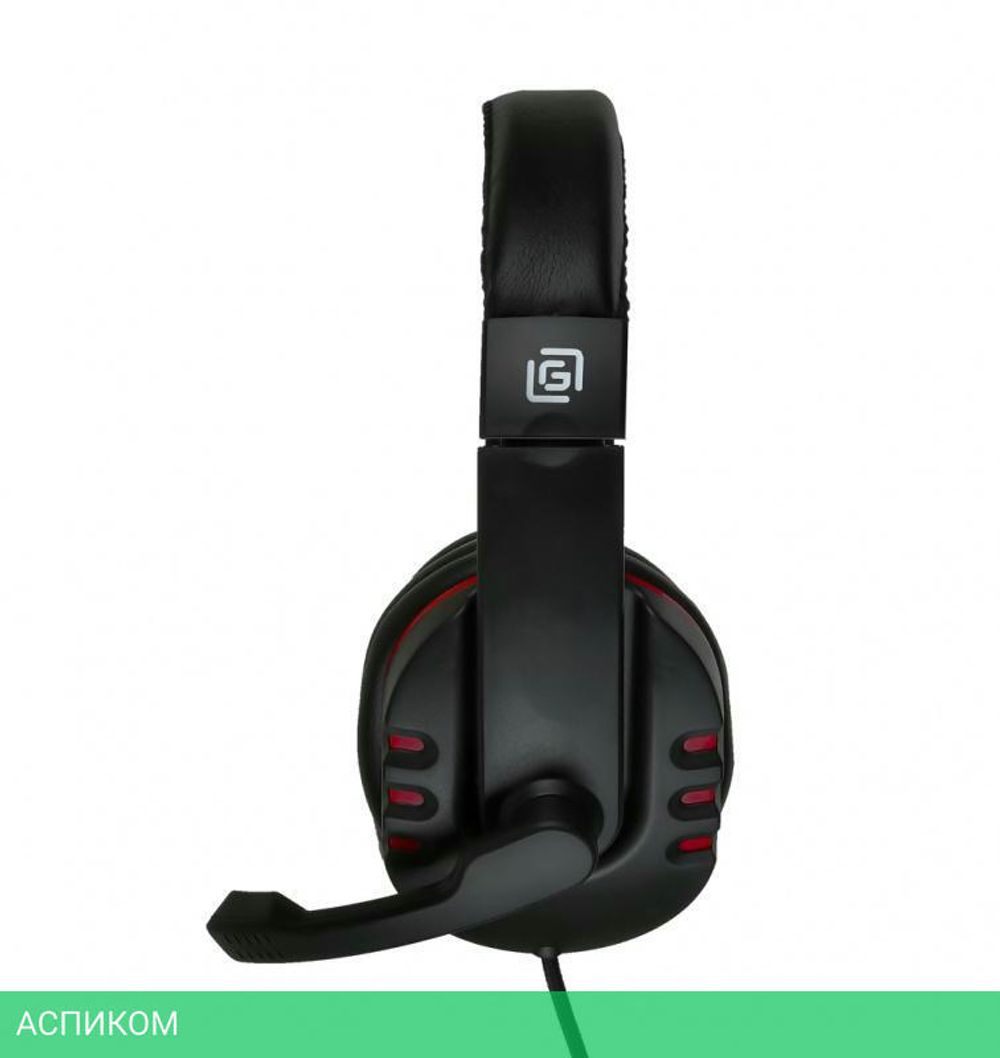 Наушники Oklick HS-L380G черный/красный (JD-032)