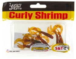 Мягкая приманка Lucky John Curly Shrimp 2in (50 мм), цвет PA16, 10 шт.