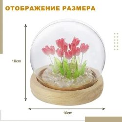 Розовые тюльпаны, настольные лампы.