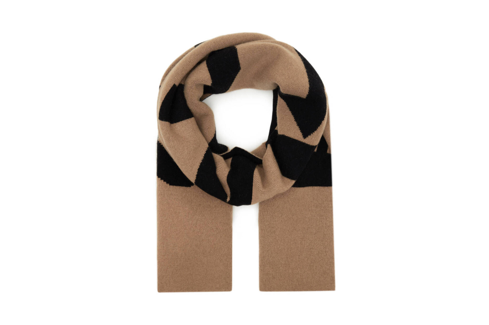 Хлопчатобумажная шаль Pinko - коричневый(101506 A101)