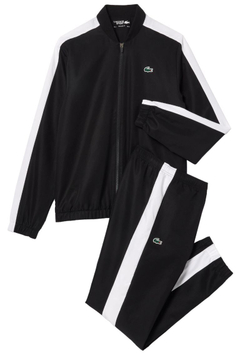 Мужской теннисный костюм Lacoste Colourblock Tennis Sportsuit - black/white