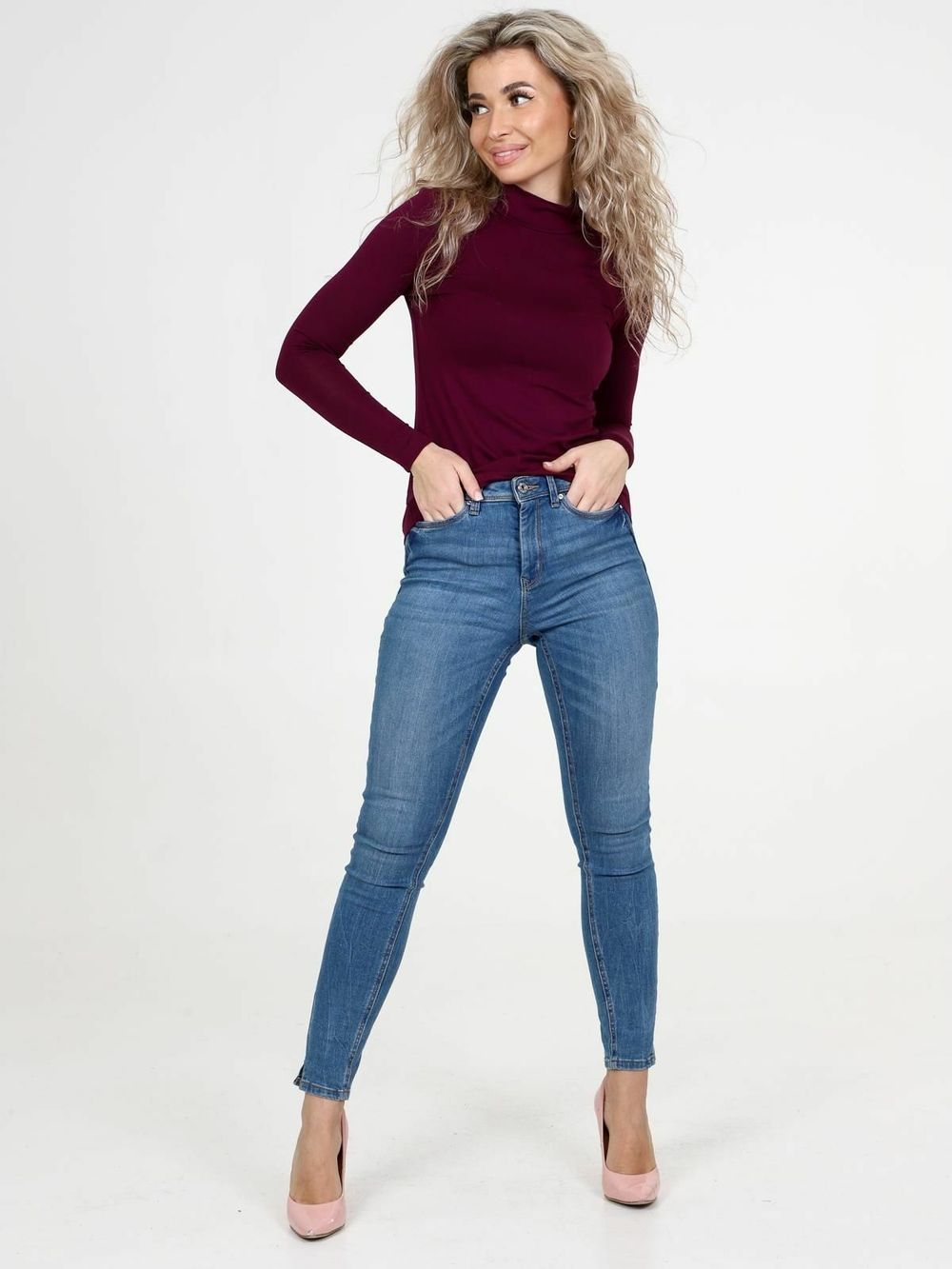 Марианна - водолазка бордовый Iv-capriz (Акция)