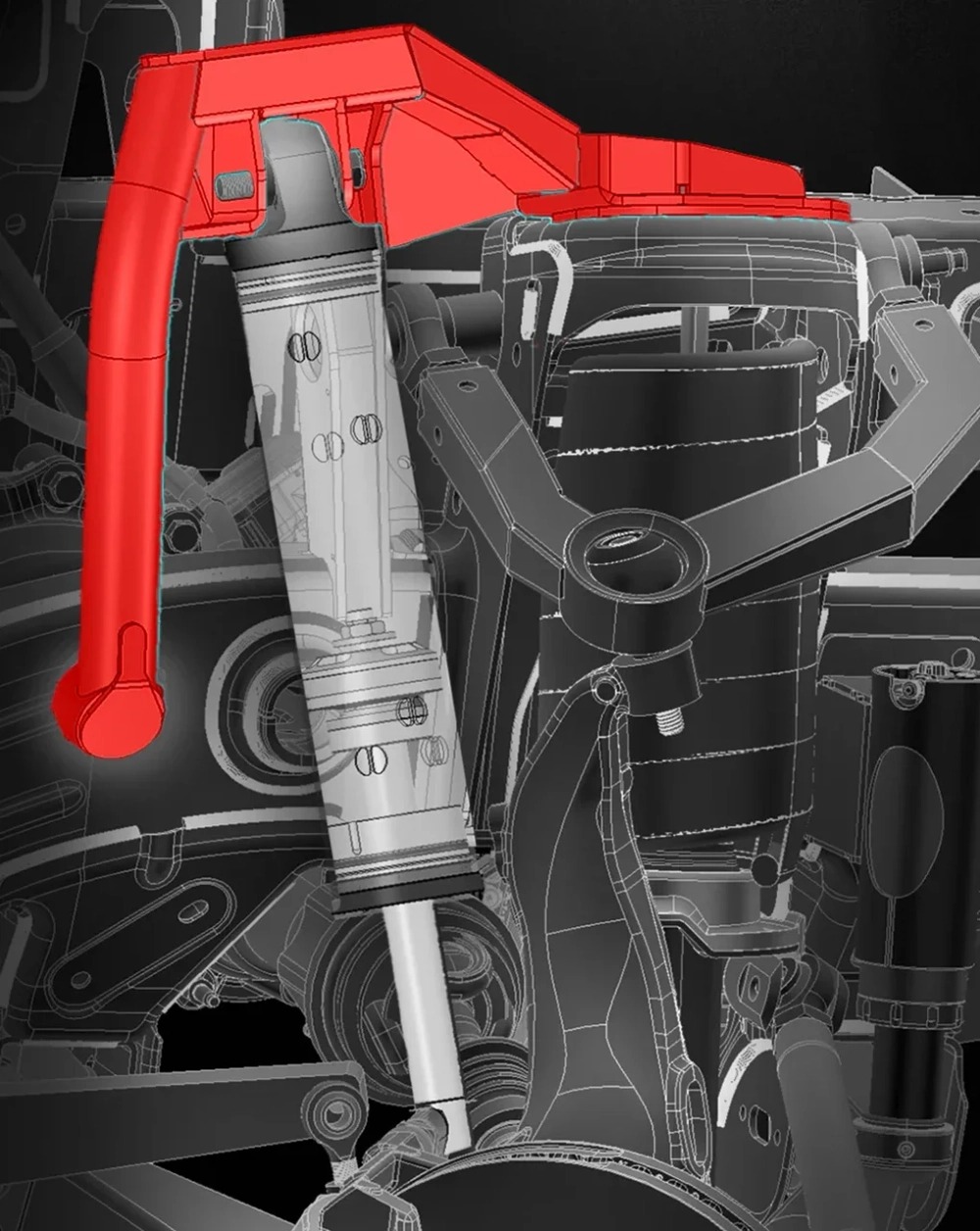 Комплект кронштейнов для переднего байпасного амортизатора для Ford Bronco 2021+