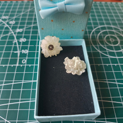 Серьги-пуссеты Ромашки