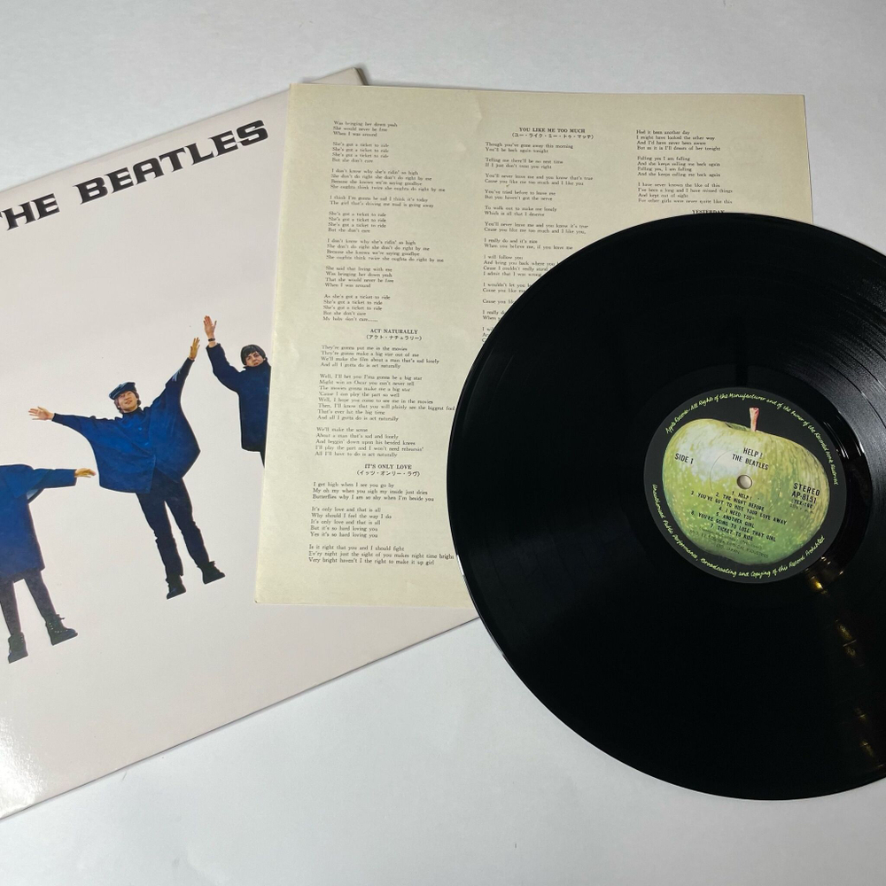Винтажная виниловая пластинка LP The Beatles Help (Japan 1969) (No Obi) You Like Me Too Much