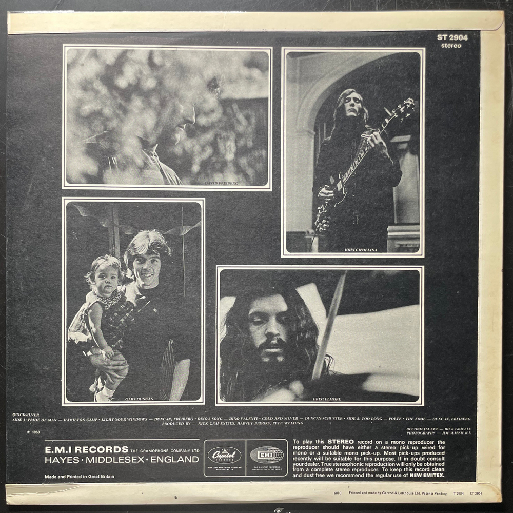 Quicksilver Messenger Service ‎– Quicksilver Messenger Service (Англия 1970г.)