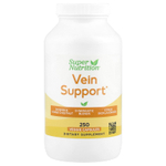 Super Nutrition, добавка для поддержки вен с диосмином, иглицей колючей, конским каштаном, биофлавоноидами и ферментами, 250 растительных капсул