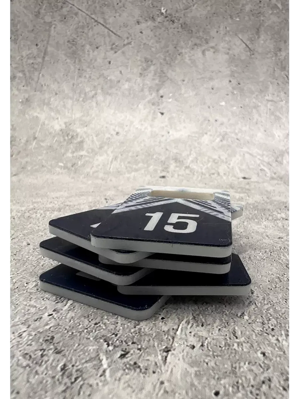 Номерки для ключей акрил 3х5 см