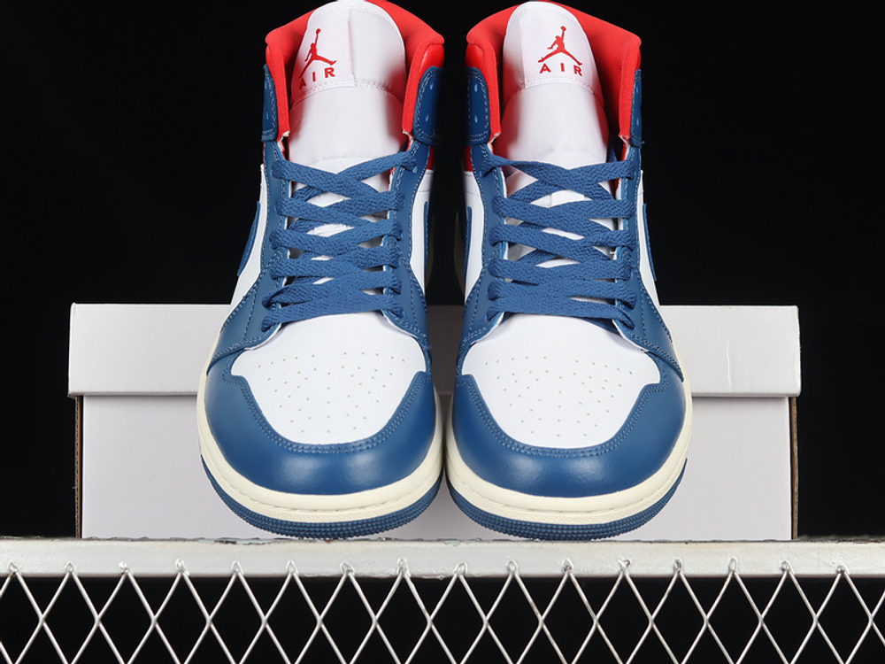Air Jordan 1 Mid "Blue/Red"