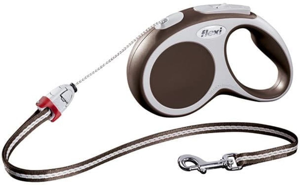 FLEXI рулетка Vario Basic S (до 12 кг) трос 8 м коричневая