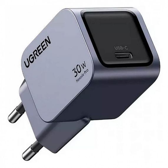 Сетевое зарядное устройство Ugreen X703 Nexode Pro 30W PD GaN (35006) серый