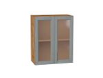 Шкаф верхний с 2-мя остекленными дверцами Сканди