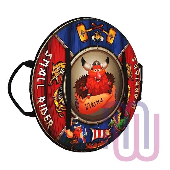 Ледянка-щит с ремнями, мягкая Small Rider Slider 55 см, викинг