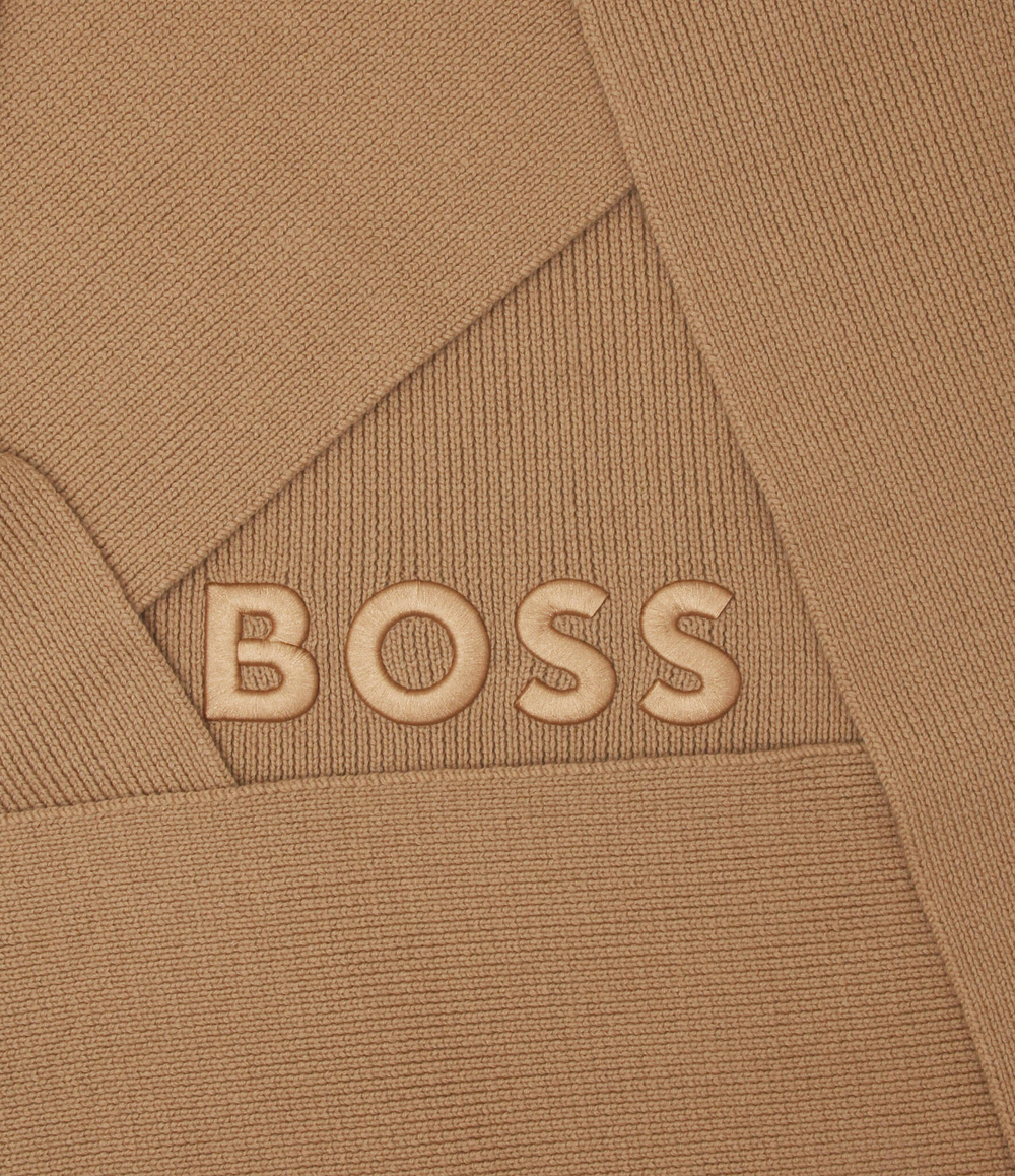 Хлопчатобумажная шаль BOSS BLACK - коричневый(50497861)