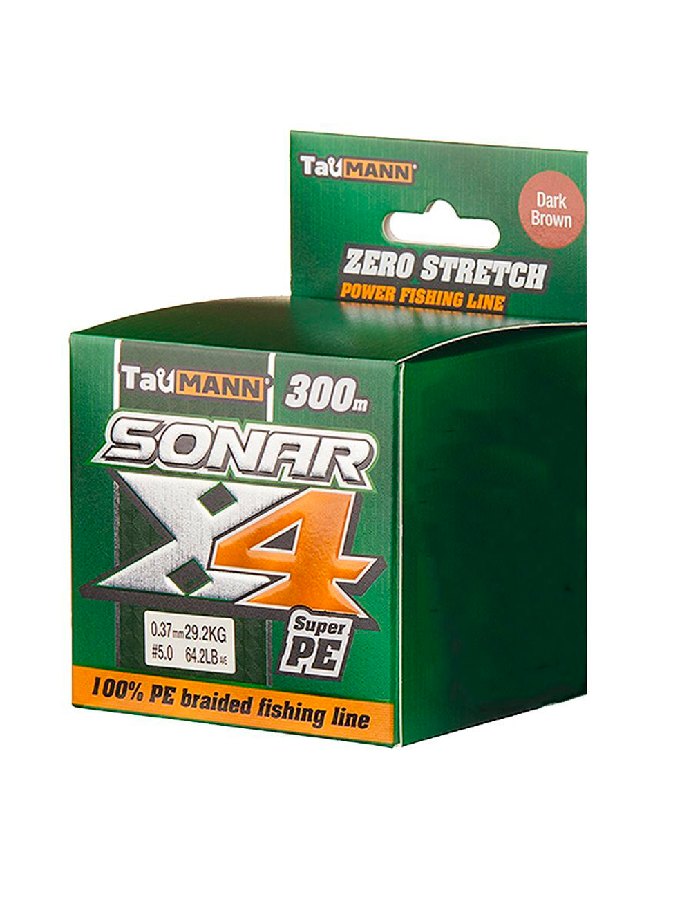 Плетеный шнур для рыбалки TauMANN Sonar PE X4 150m #1.2 (0.18mm) Yellow