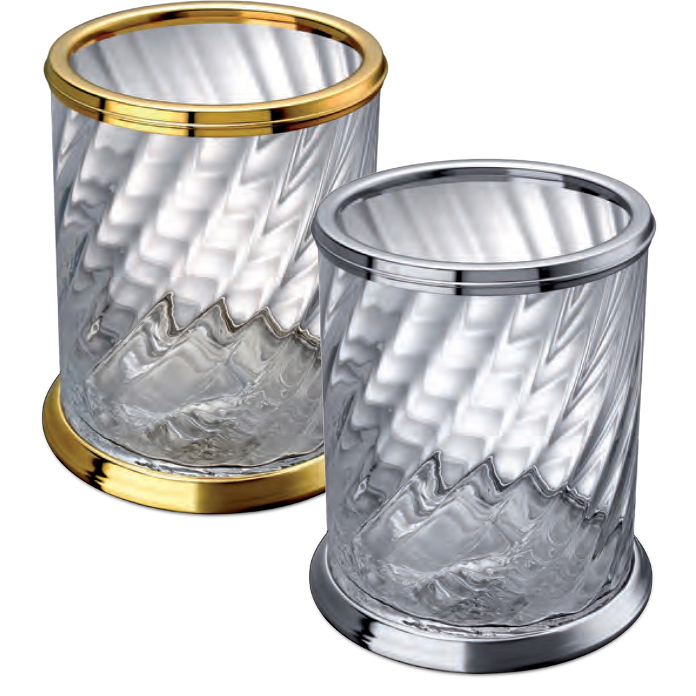 Ведро для мусора Windisch Spiral хром Испания