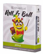 Стимулирующий презерватив-насадка Roll & Ball Apple (Цвет: прозрачный)