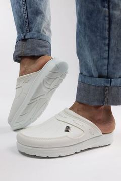 500 | "Ivan" Мужские тапочки-сабо (белый)