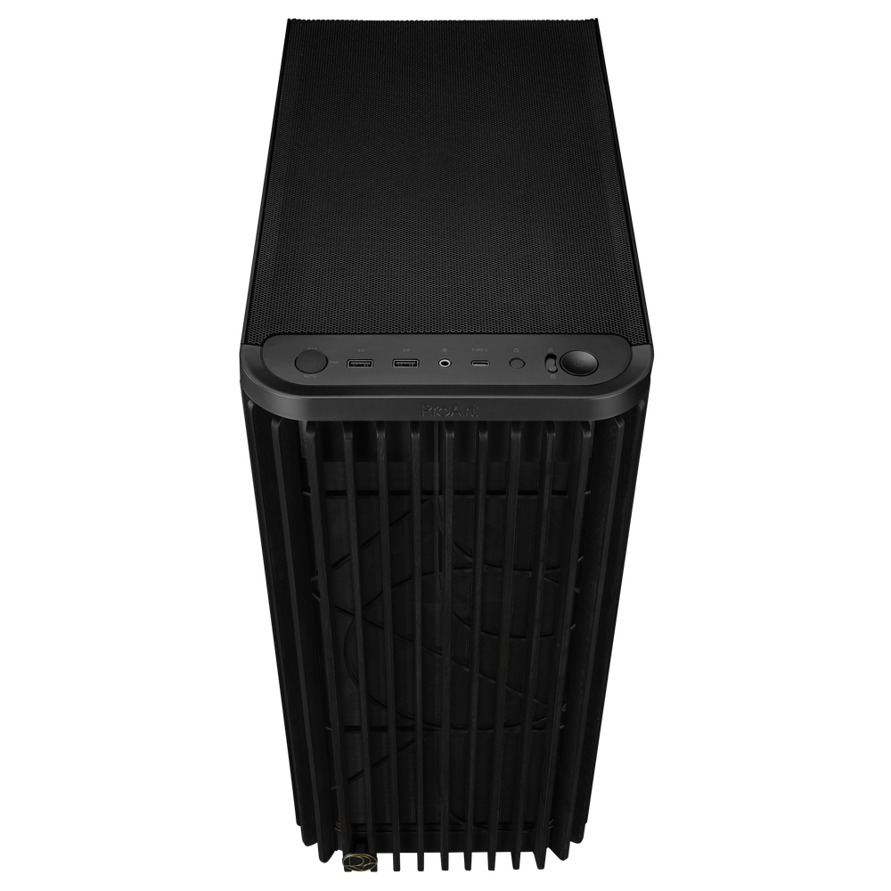 Корпус ASUS PROART PA401 WOOD METAL PWM BLACK ATX 90DC00M0-B39010