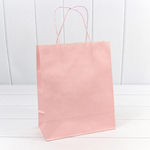 Пакет подарочный 22х27х11см (Персиковый, Крафт)