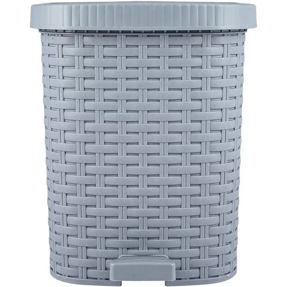 Контейнер педальный для мусора Артлайн (без вкладыша) 12л (серый)