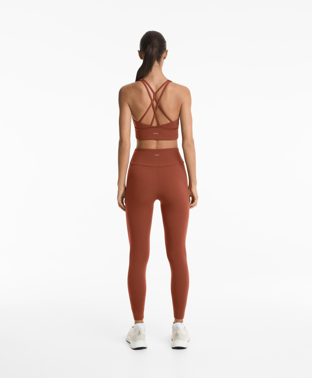 OYSHO Легинсы длиной до щиколотки Comfortlux с высокой посадкой, терракотовый