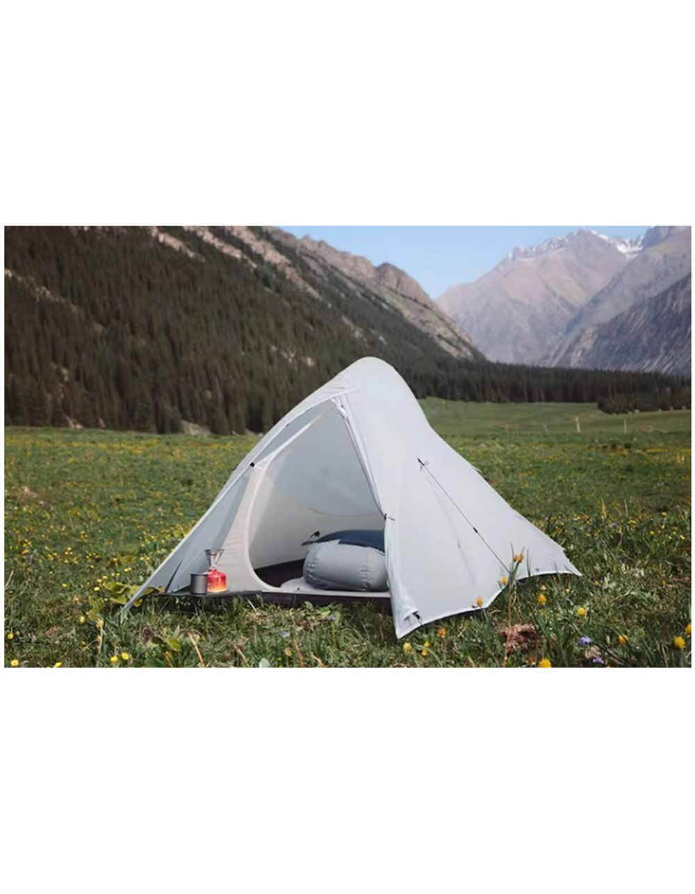 Палатка Naturehike Cloud Up tents UL Si 2-местная, алюминиевый каркас, серая