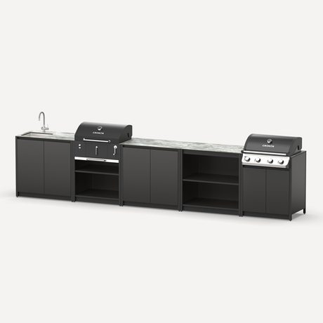 Барбекю комплекс Lounge F-116SGB, 4.3 м, черный/серый каспий