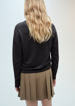 Трикотажный кардиган с V-образной горловиной