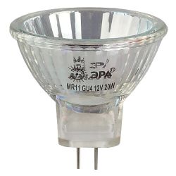 Лампочка галогенная ЭРА GU4-MR11-20W-12V-30CL GU4 20 Вт софит теплый белый свет