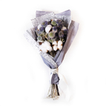 Букет сухоцветов Хлопка и Мордовника 40х25 см