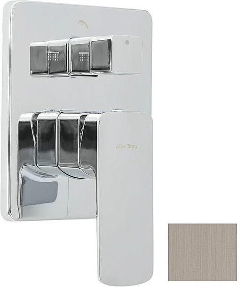 Смеситель для душа Allen Brau Infinity X2 5.21014-BN никель брашированный