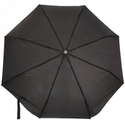Зонт мужской полуавтомат «Ultramarine - Практик» цвет черный, 8 спиц, d-110см, длина в слож. виде 33см