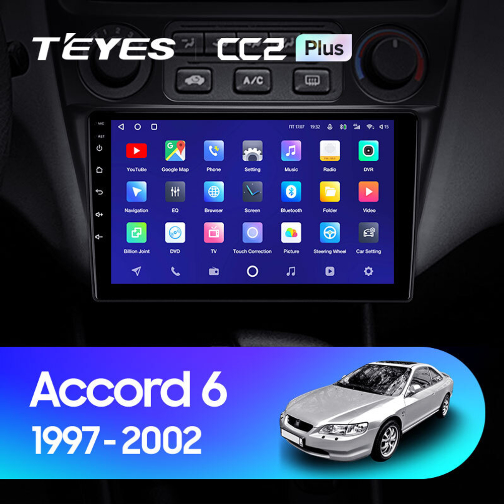 Teyes CC2 Plus 9" для Honda Accord 6 1997-2002