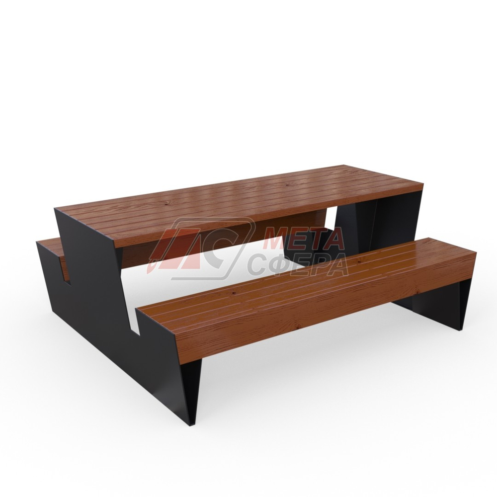 Стол уличный Терон с лавками