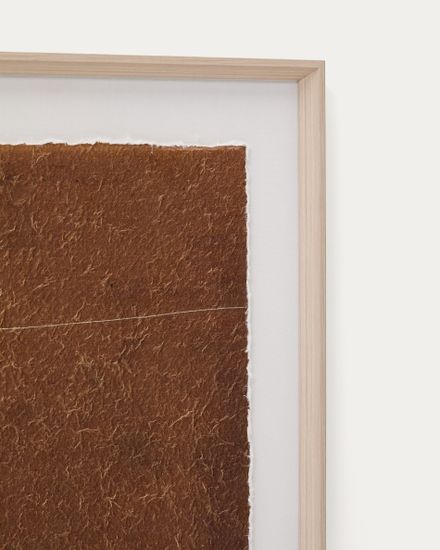 Картина Durkan бордового цвета на переработанной бумаге 50 x 70 см