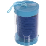 Резинки для волос детские в тубе 9шт «ЗАБАВА», цвет синий, d-4см (наклейка Кокетка)