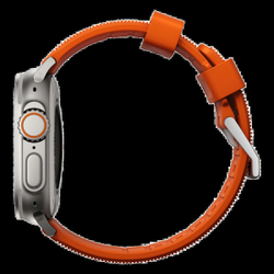 Ремешок Nomad Rugged Band для Apple Watch 42/44/45/49мм, Silver/Ultra Orange (NM01287285)
