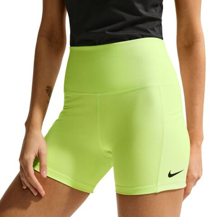 Женские теннисные шорты Nike Court Dri-Fit Ball - light lemon twist/black